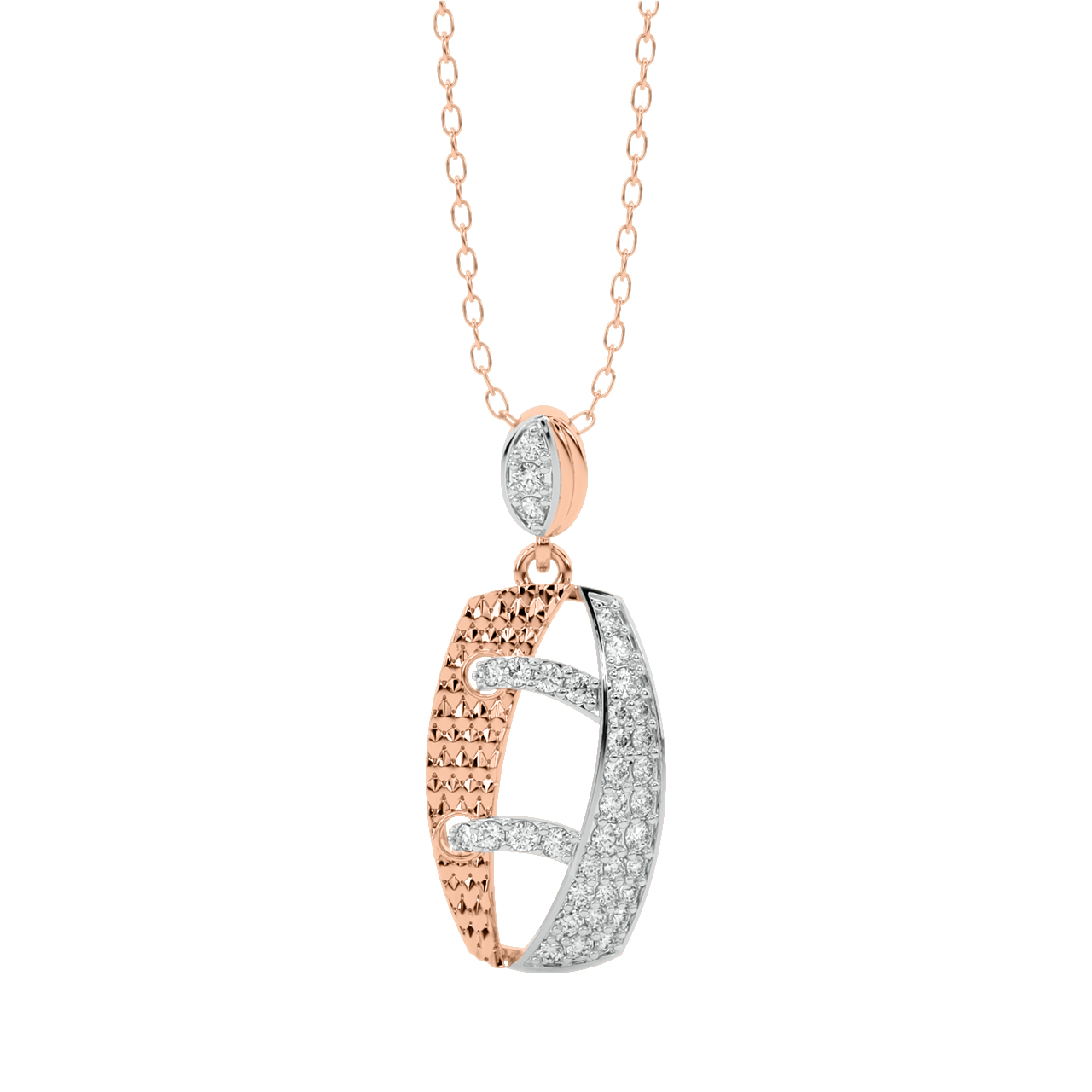 Fallon Round Diamond Office Wear Pendant